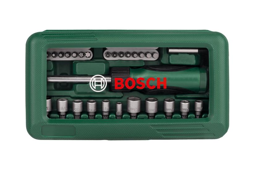 Bosch - Skruetrækker Med Bitsæt - 46 Stykker