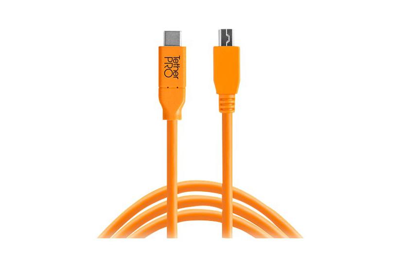 Tether Tools Tetherpro - Usb Type-c Kabel - 24 Pin Usb-c Til Micro-usb Type B - 4.6 M
