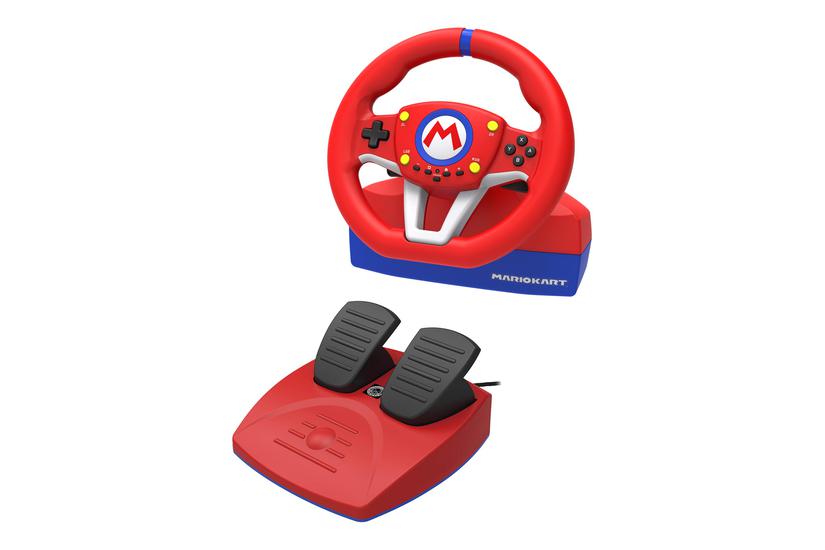 Hori Mario Kart Racing Wheel Pro Mini - Rat Og Pedalsæt - Kablet