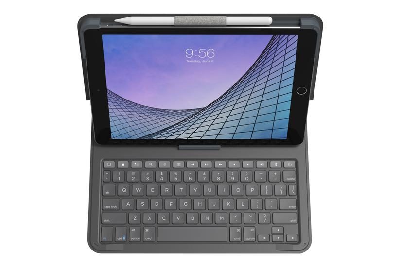 Zagg Messenger Folio 2 - Tastatur Og Folio-kasse - Nordisk - Brunsort Indgangsudstyr