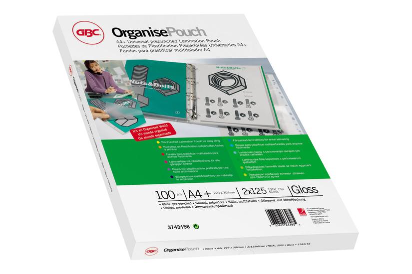 Gbc Organisepouch - 100 - 229 X 303 Mm - Laminerings Poser