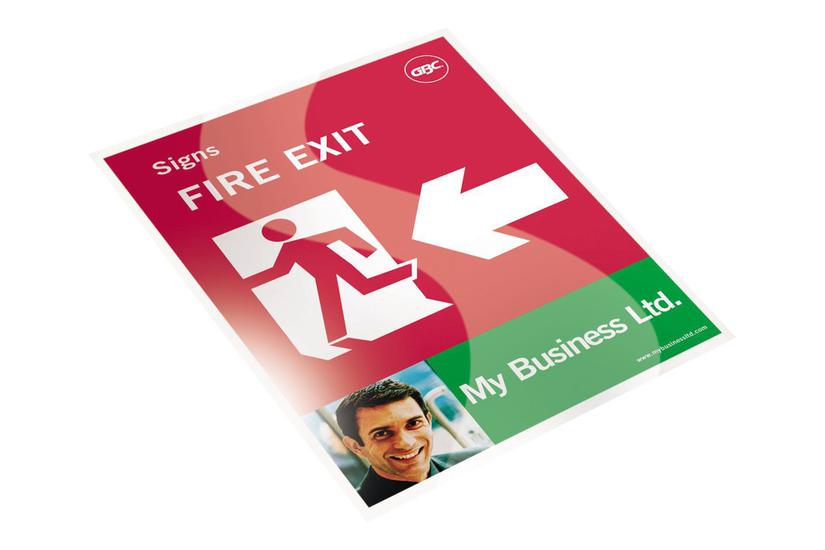 Gbc Peel'n Stick - 100-pakke - Blank - 154 X 216 Mm - Laminerings Poser Med Klæbelig Bagside