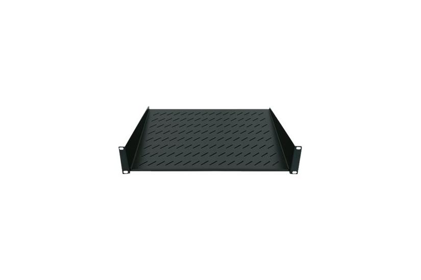 Intellinet 19" Cantilever Shelf, 1u, 2-point Front Mount, 150mm Depth, Max 25kg, Black, Three Year Warranty - Rackhylde - 1u