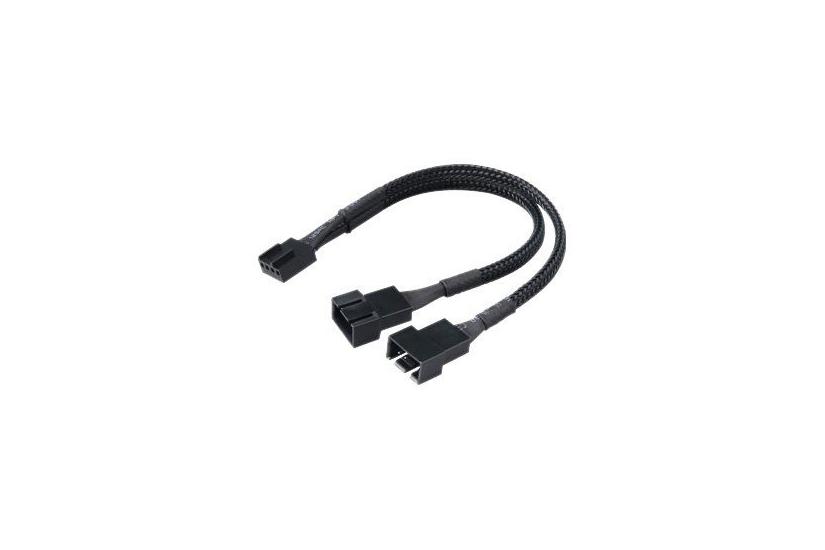 Akasa Pwm Fan Splitter - Splitter Til Blæser - 4 Pin Pwm Til 4 Pin Pwm - 15 Cm