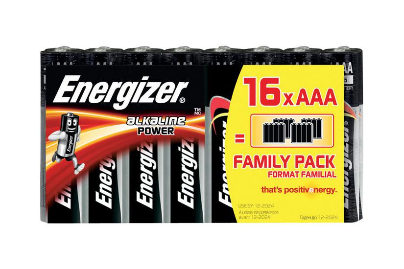 Energizer Batteri - 16 X Aaa - Alkalisk