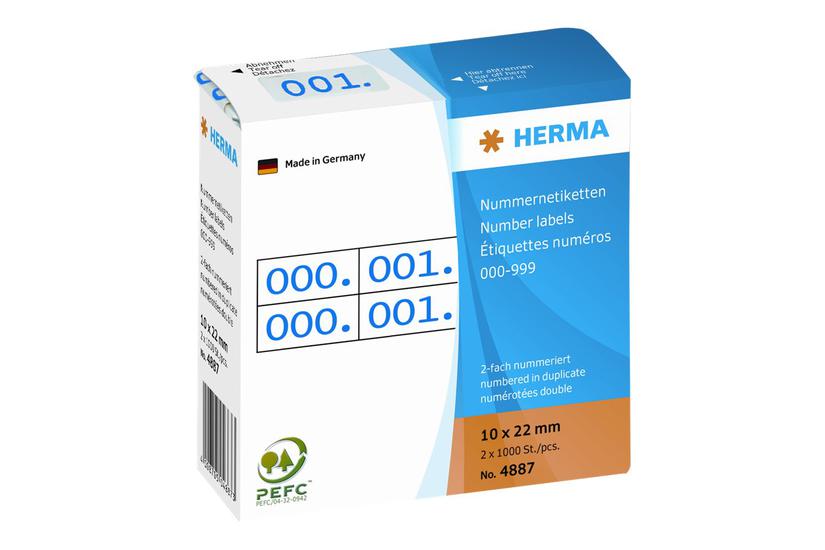 Herma - Dekorationsklæbemiddel - 1 X 2.2 Cm - Blå - Papir (pakke Med 2)