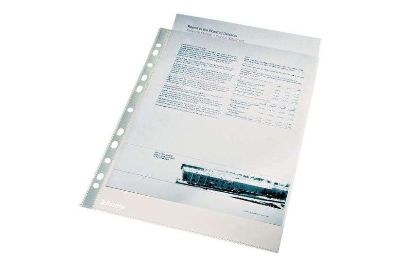 Esselte - Arkbeskytter - For A4 - Kapacitet: 30 Ark - Klar Glas