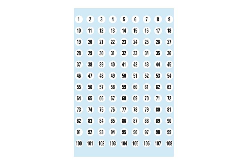 Herma - Dekorationsklæbemiddel - 0,8 Cm Diameter - 5 Ark - Hvid - Papir