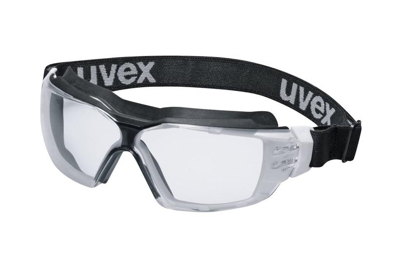 Uvex Pheos Cx2 Sonic - Beskyttelsesbriller - Polykarbonat, Stof - Sort, Hvid