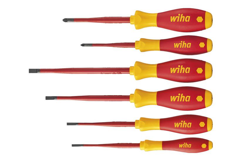 Wiha Softfinish Electric Slimfix 3201 - Skruetrækkersæt - 6 Stykker