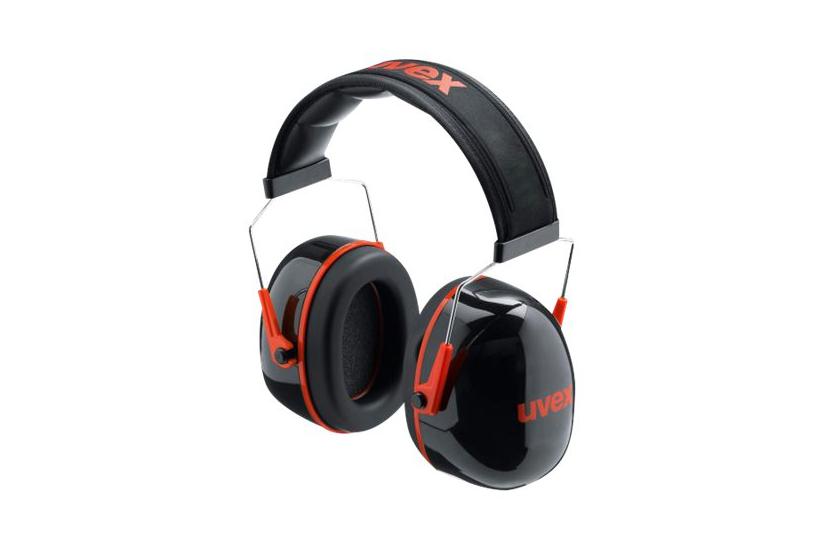 Uvex K3 - ørevarmere - Polyethylen, Abs Plastik, Polyvinylklorid (pvc) Skum - Sort, Rød