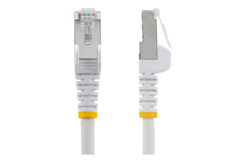 Startech.com 1m Cat6a Ethernet Cable - White - Low Smoke Zero Halogen (lszh) - 10gbe 500mhz 100w Poe++ Snagless Rj-45 W/strain Reliefs S/ftp Network Patch Cord - Patchkabel - 1 M - Hvid