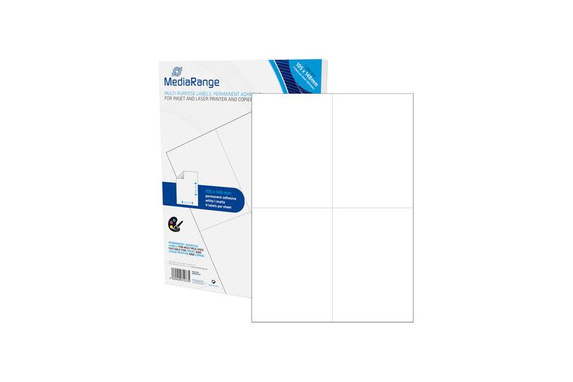 Mediarange - Etiketter Til Flere Formål - Mat - 200 Etikette(r) - A6