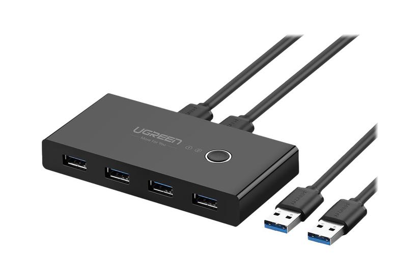Ugreen - Usb Sharing Switch Til Periferiudstyr - 4 Porte