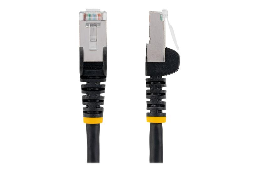 Startech.com 1m Cat6a Ethernet Cable - Black - Low Smoke Zero Halogen (lszh) - 10gbe 500mhz 100w Poe++ Snagless Rj-45 W/strain Reliefs S/ftp Network Patch Cord - Patchkabel - 1 M - Sort
