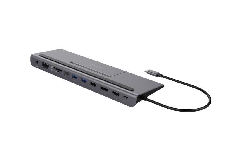Deltaco - Dockingstation - Usb-c - Hdmi, Dp - 10mb Lan