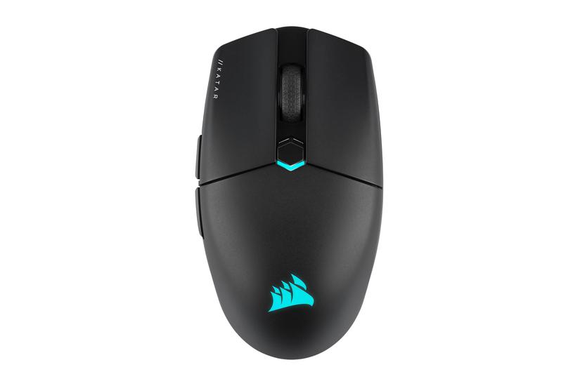 Corsair Gaming Katar Elite - Mus - Usb-c, Bluetooth, 2.4 Ghz