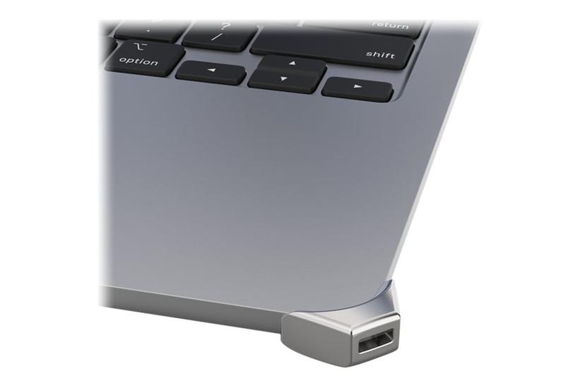 Compulocks Ledge Lock Adapter For Macbook Air 13" M2-m4 Silver - Adapter Til Låsning Af Slot For Sikkerhed