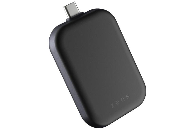 Zens Airpods Charger - Usb-c Aluminium Sort