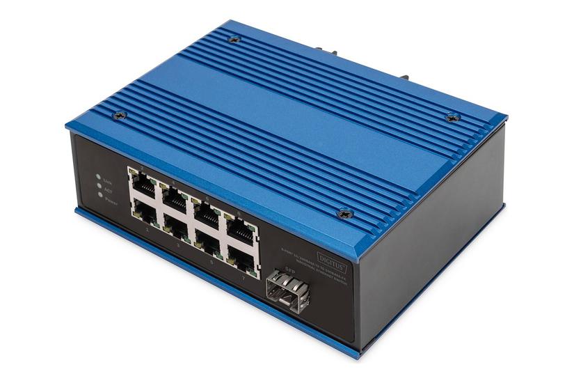Digitus - Switch - Industriel - 8 Porte - Ikke Administreret
