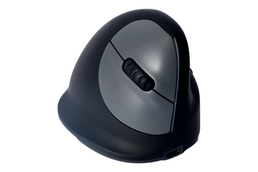 R-go Ergonomic Mouse He Break - Lodret Mus - Lille, Agr-certificeret, Til Håndstørrelse 165 Mm - Bluetooth 5.0 - Sort