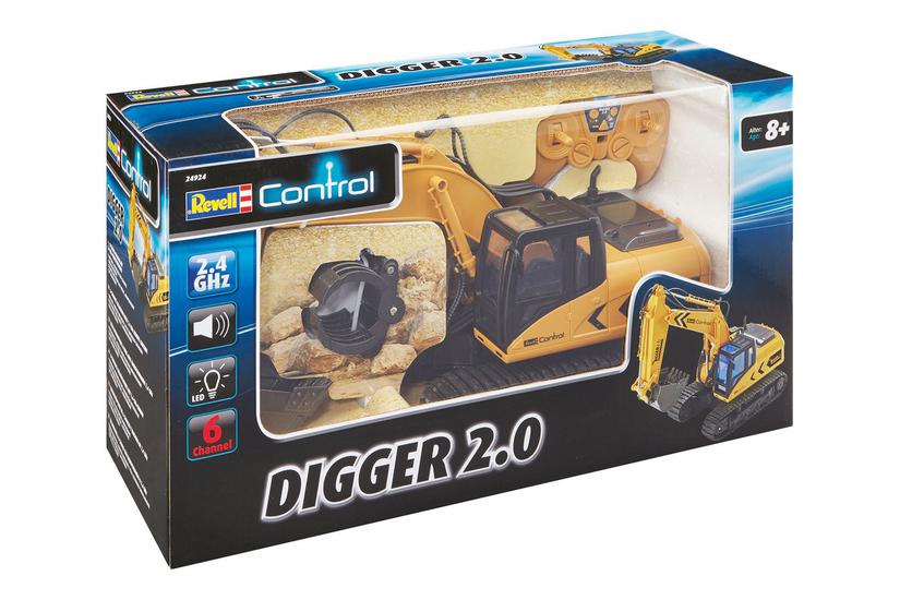 Revell Control - Digger 2.0 - Fjernstyret Bygge- Og Landbrugskøretøj