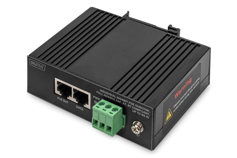 Digitus - Strøminjektor - Gigabit Ethernet, Industriel - 85 Watt