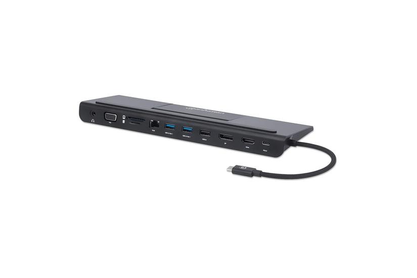 Manhattan 153478 Dockingstation Ledningsført Usb 3.2 Gen 1 (3.1 Gen 1) Type-c Sort