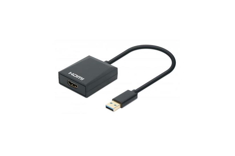 Manhattan 153690 Dockingstation Ledningsført Usb 3.2 Gen 1 (3.1 Gen 1) Type-a Sort