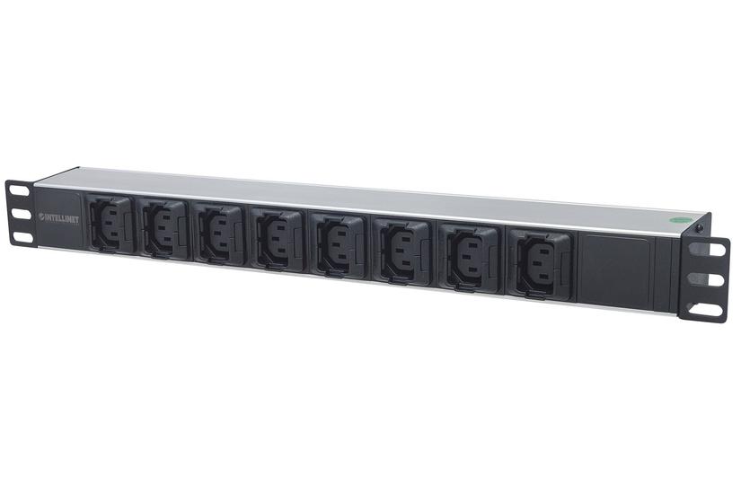Intellinet 163651 Strømforsyningsenhed (pdu) 8 Ac Stikkontakt(er) 1u Sort, Sølv
