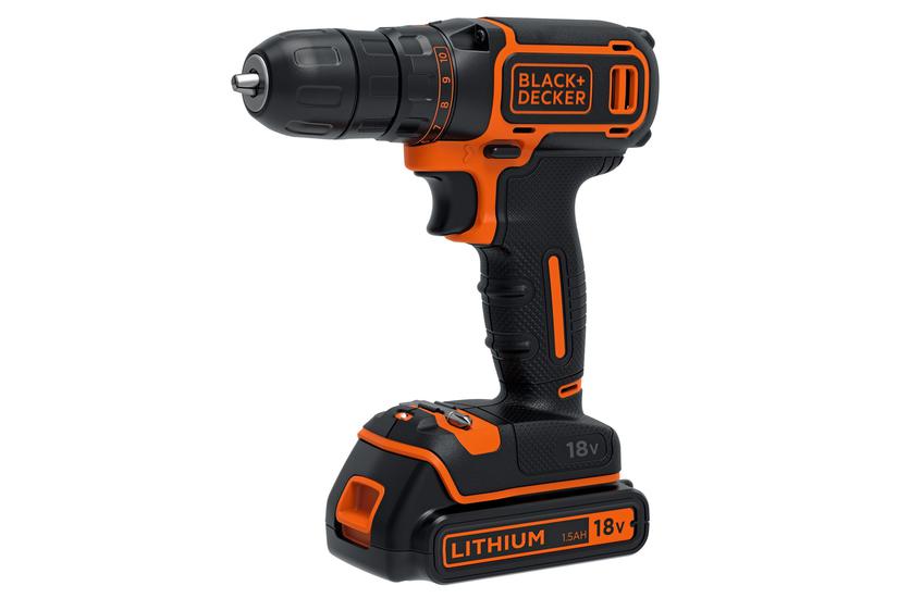 Black & Decker Bdcdc18kb-qw Bor Nøglefri Sort, Orange