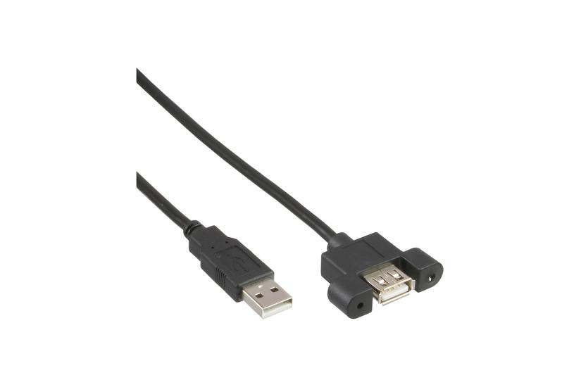 Inline 33440e Usb-kabel 0,6 M Sort