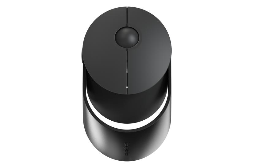 Rapoo Ralemo Air 1 - Mus - Multitilstand - Bluetooth 3.0, Bluetooth 5.0, 2.4 Ghz - Sort