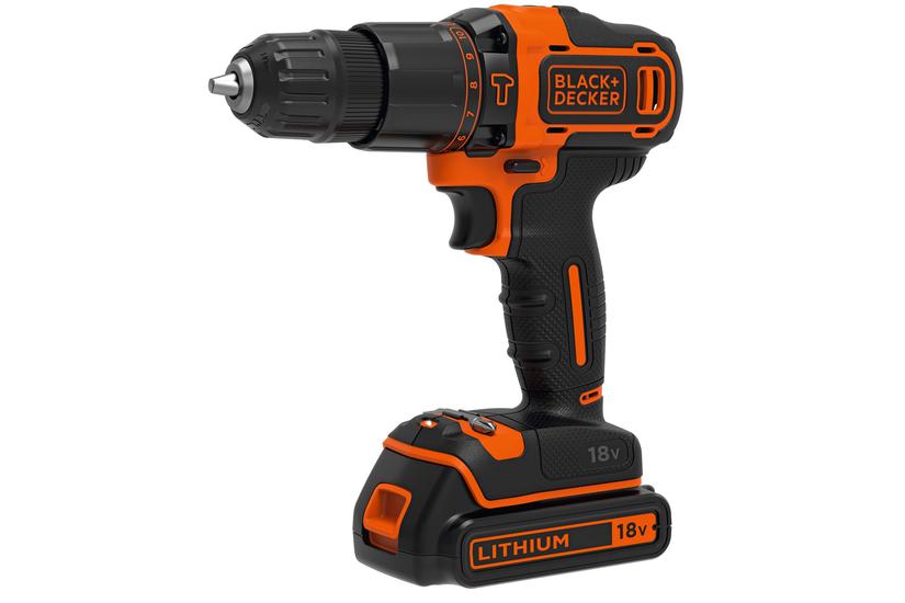 Black & Decker Bdchd18k-qw Bor 1400 Rpm Nøglefri Sort, Orange