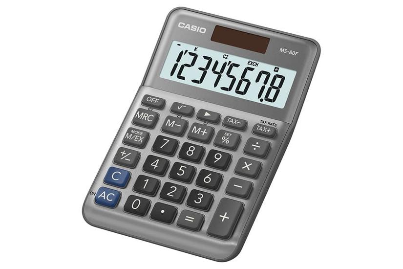 Casio Ms-80f Regnemaskine Desktop Basis Grå
