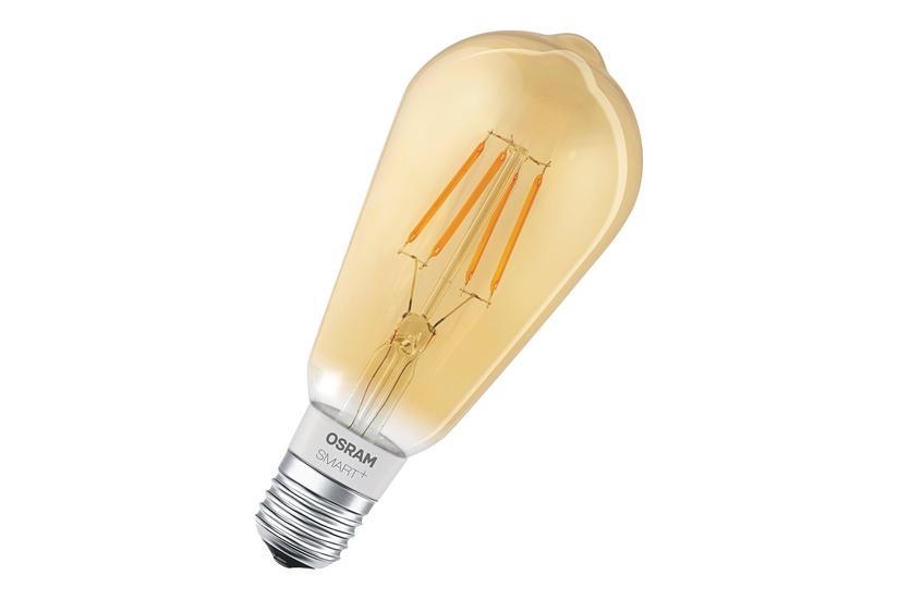 Osram Smart+ Edison - Led-filament-lyspære - Form: St64 - E27 - 5.5 W - Varmt Hvidt Lys - 2500 K - Ravguld