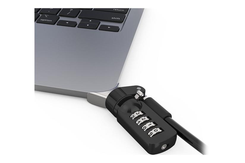 Compulocks Ledge Lock Adapter For Macbook Air 15" M2-m4 With Combination Cable Lock Silver - Sikkerhedspakke For System - Kombinationslås