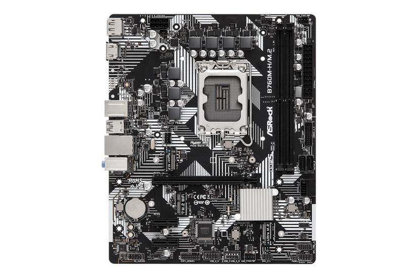 Asrock B760m-h/m.2 - Bundkort - Micro Atx - Lga1700 Sokkel - B760