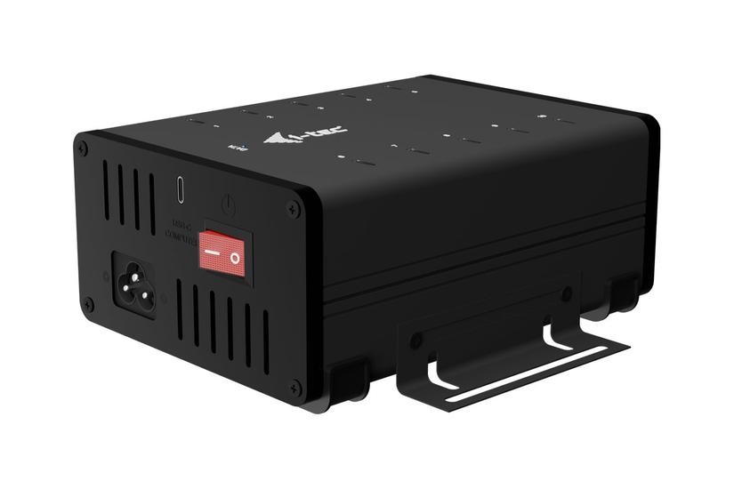 I-tec - Hub - 15 W Per Port, Opladning + Data, Metal, Usb-c/usb-a - 10 Porte