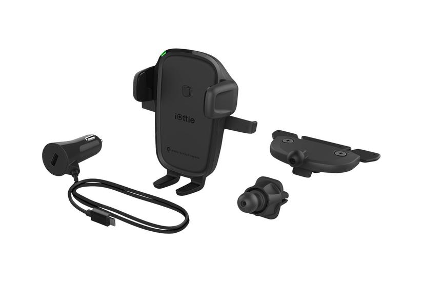 Iottie Easy One Touch 2 Trådløs Opladerholder Til Bil + Bilstrømsadapter - 10 Watt