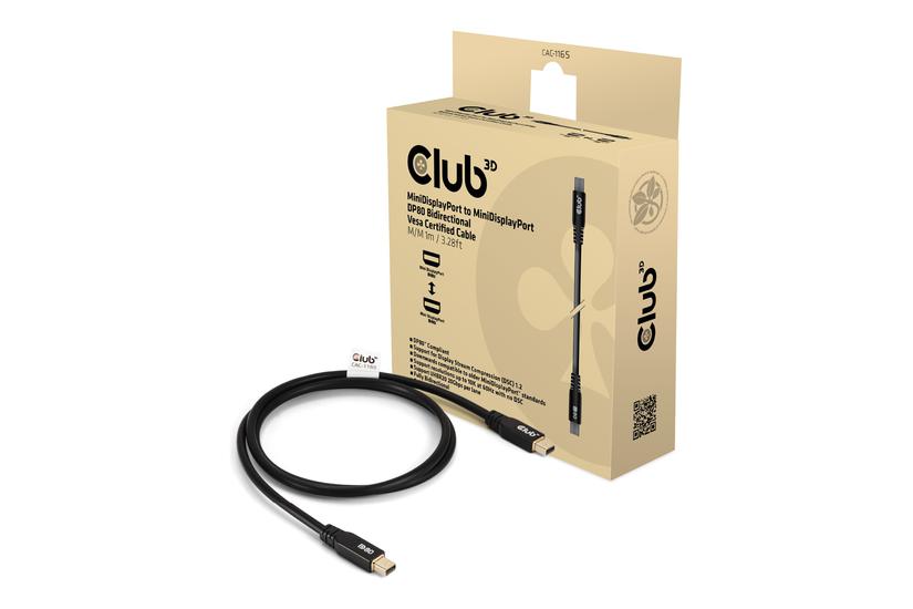 Club 3d - Displayport Kabel - Mini Displayport Til Mini Displayport - 1 M