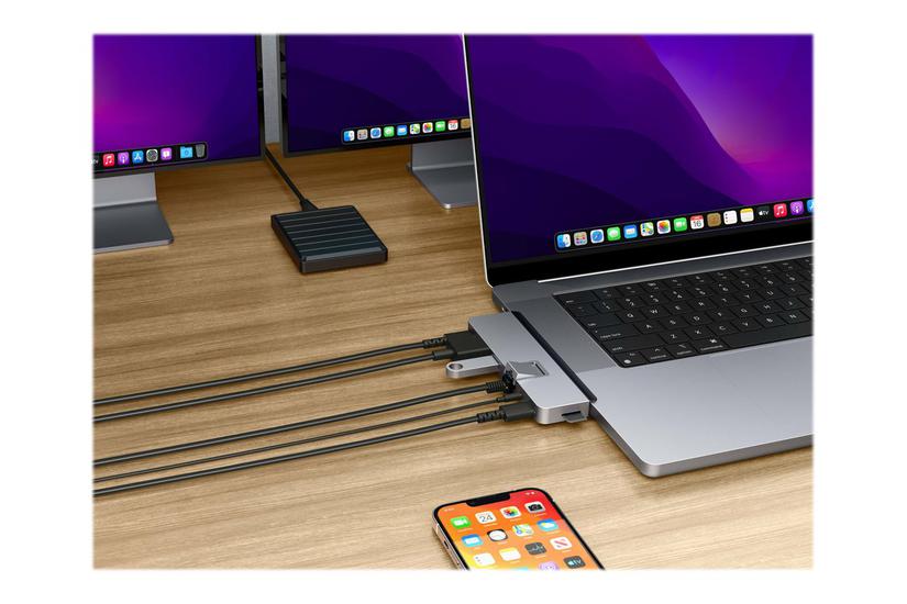 Hyperdrive Duo Pro - Dockingstation - Usb-c X 2 - Hdmi, Usb4 - 1gbe