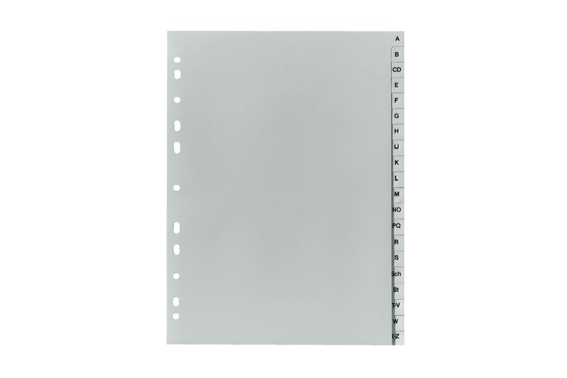 Herlitz A4 - Deler - 20 Dele - Med Faneblade - Grå