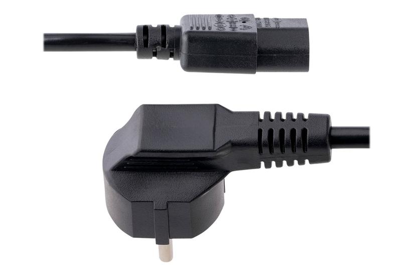Startech.com 1m (3ft) Computer Power Cord, 18awg, Eu Schuko To C13 Power Cord, 10a 250v, Black Replacement Ac Cord, Tv/monitor Power Cable, Schuko Cee 7/7 To Iec 60320 C13 Power Cord - Pc Power Supply Cable (713e-1m-power-cord) - Strømkabel - Power Cee 7/
