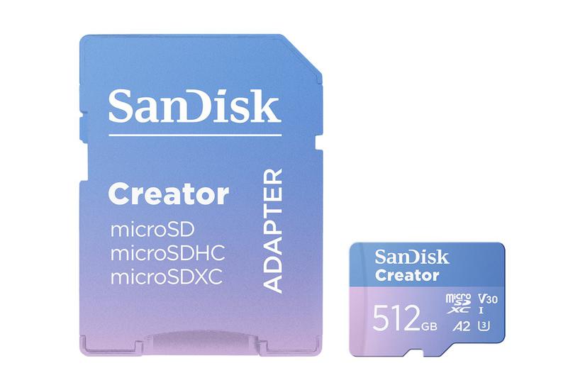 Sandisk Creator - Flashhukommelseskort - 512 Gb - Microsdxc Uhs-i