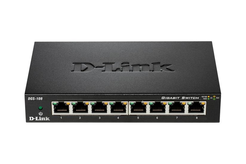 D-link Dgs 108 - Switch - 8 Porte - Ikke Administreret