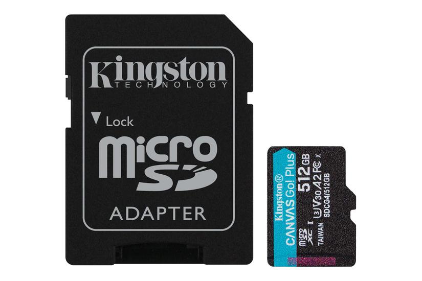 Kingston Canvas Go! Plus - Flashhukommelseskort - 512 Gb - Microsdxc Uhs-i