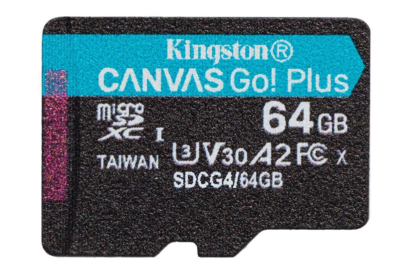 Kingston Canvas Go! Plus - Flashhukommelseskort - 64 Gb - Microsdxc Uhs-i