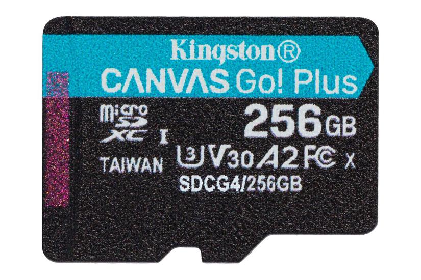 Kingston Canvas Go! Plus - Flashhukommelseskort - 256 Gb - Microsdxc Uhs-i