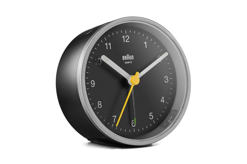 Braun Bc 12 Sb Quarzwecker Silber-schwarz (67102)